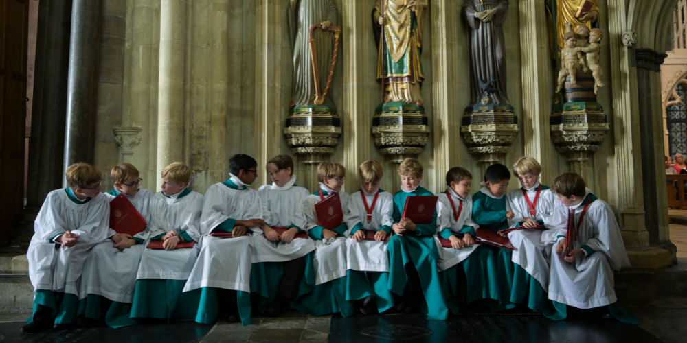 Choristers at Salisbury Cathedral