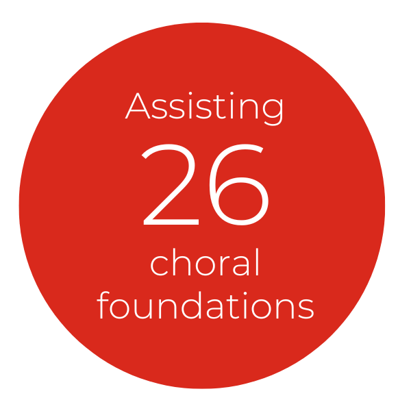 Assisting 26 choral foundations