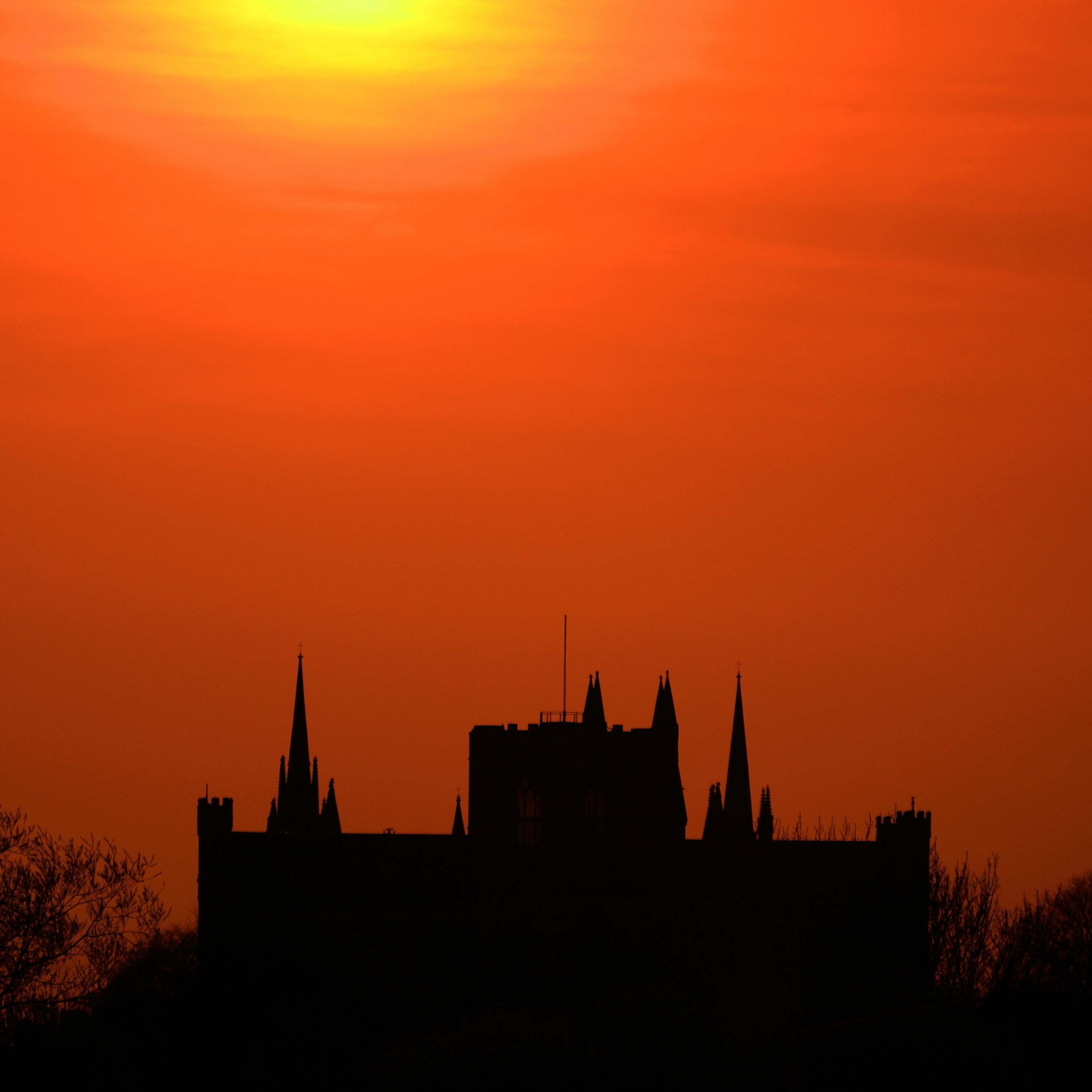 Sunset over Peterborough Cathedral