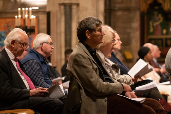 Congregation during a service at Southwark Cathedral